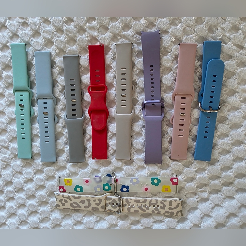Samsung Galaxy Watch Series6 20 MM Watch Bands Set Multiple Colors